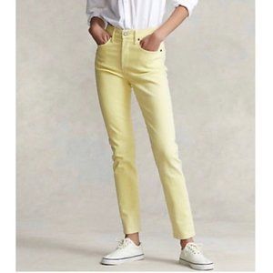 Polo Ralph Lauren Jeans The Callen High Rise, Yellow Size 25 New w/Tag
